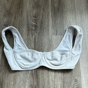 Tropic of C white bikini top